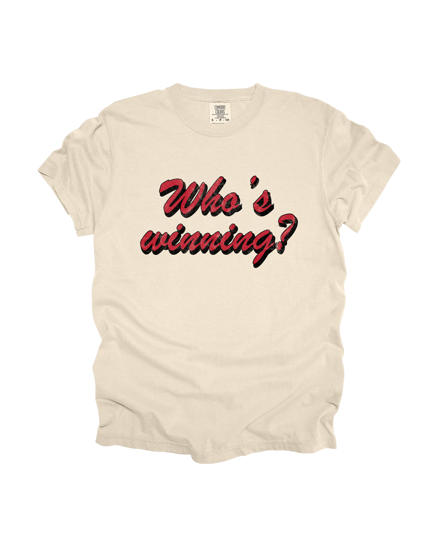 Who's Winning Adult Tee