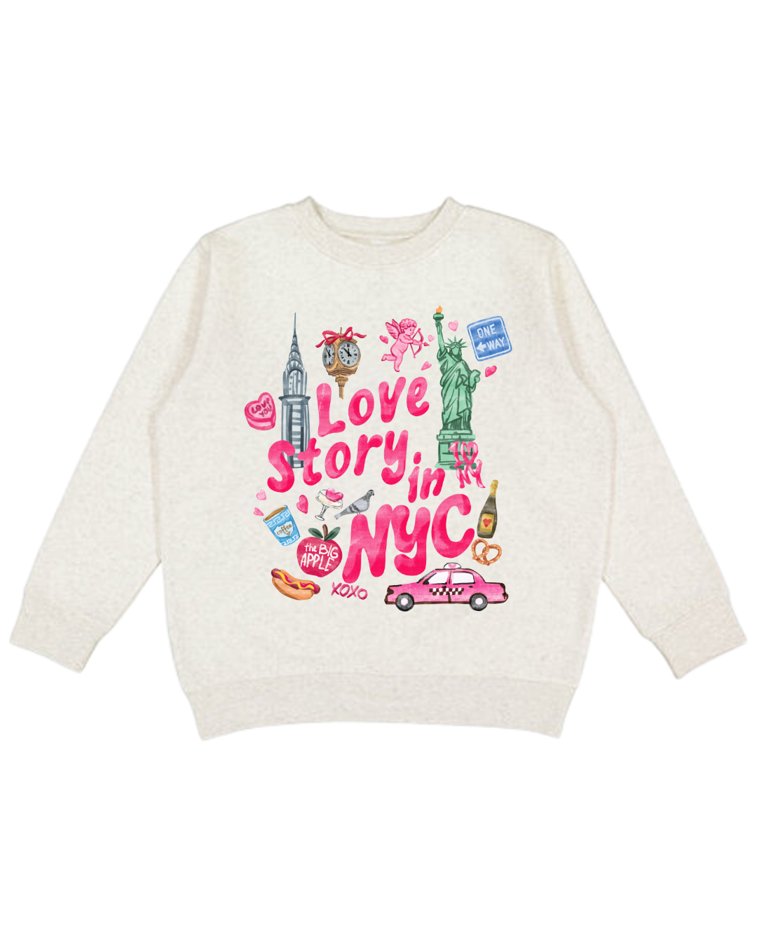 Love Story In NYC Adult Sweatshirt