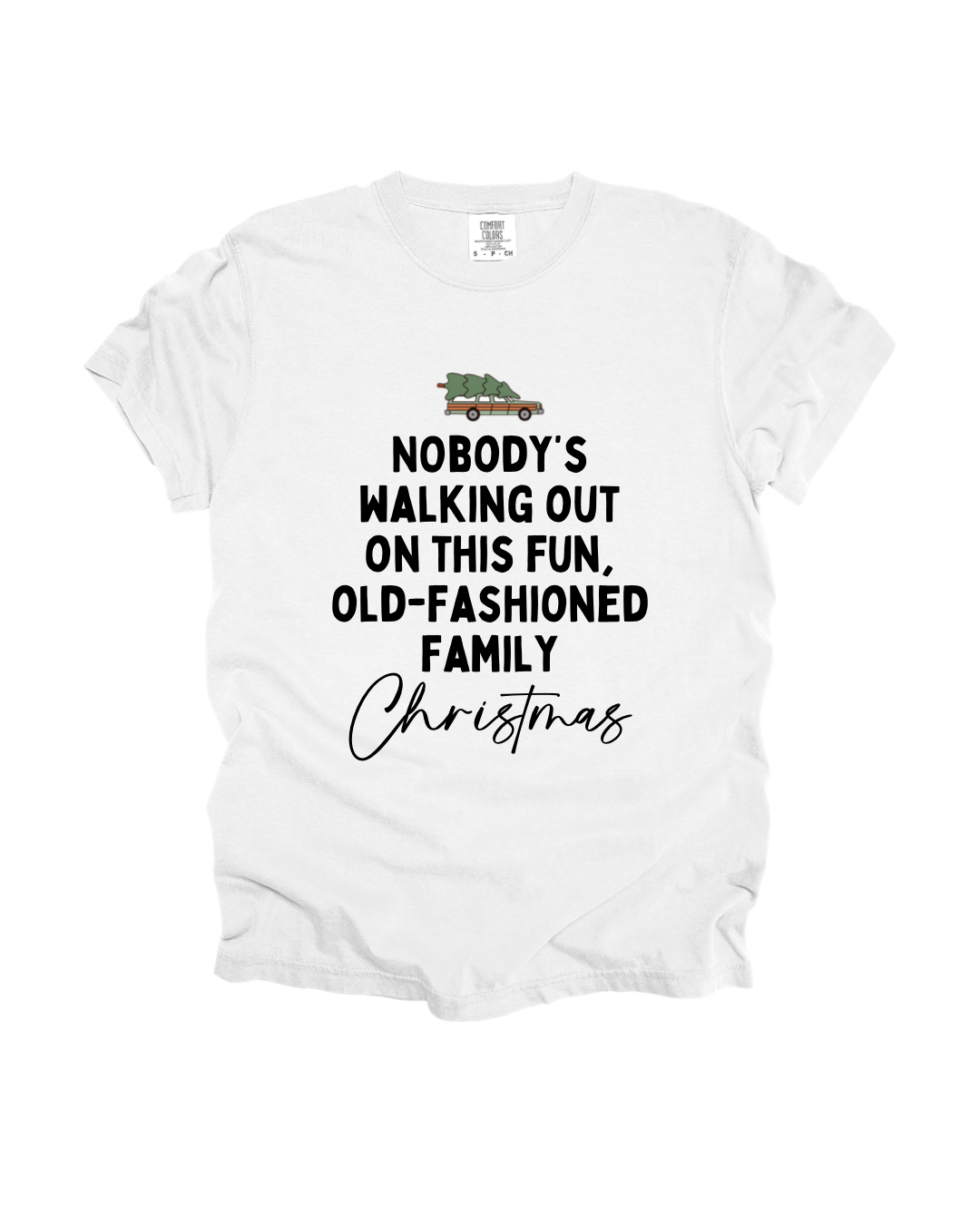 Old-Fashioned Family Christmas Adult Tee