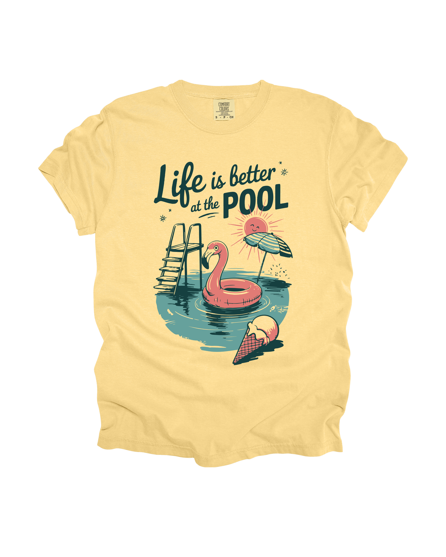 Life Is Better At The Pool Adult Tee