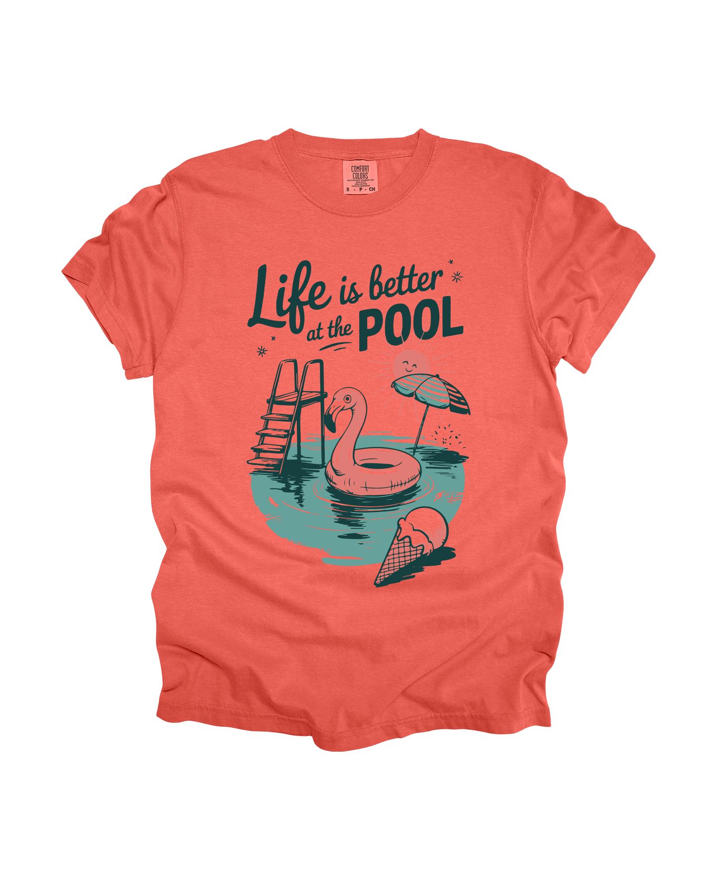 Life Is Better At The Pool Adult Tee