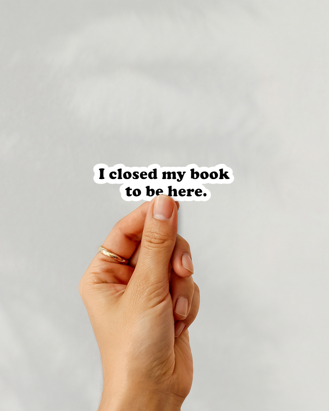 Gilmore Girls I Closed My Book To Be Here Vinyl Sticker