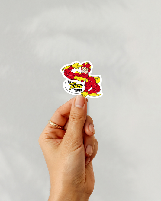 Jingle All The Way It’s Turbo Time Vinyl Sticker