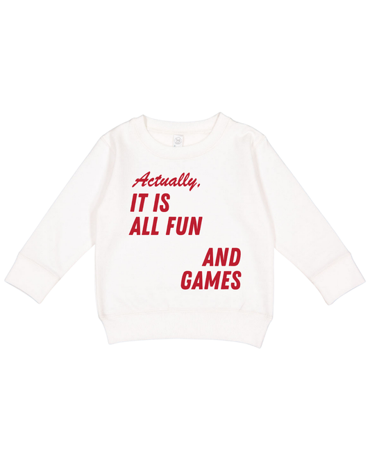 Fun And Games Toddler Sweatshirt
