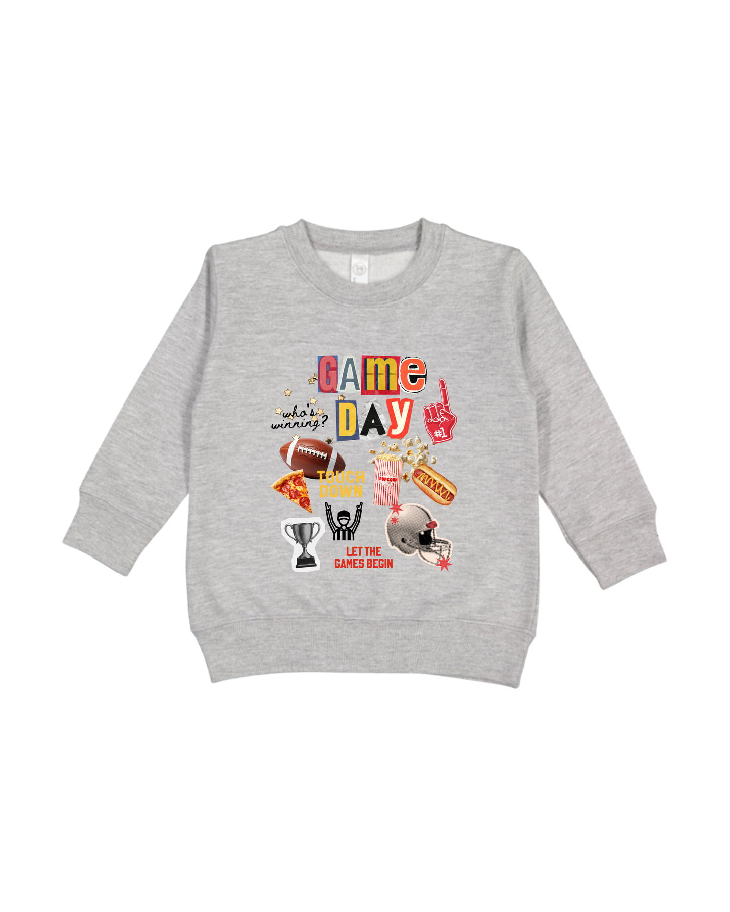 Game Day Collage Toddler Sweatshirt