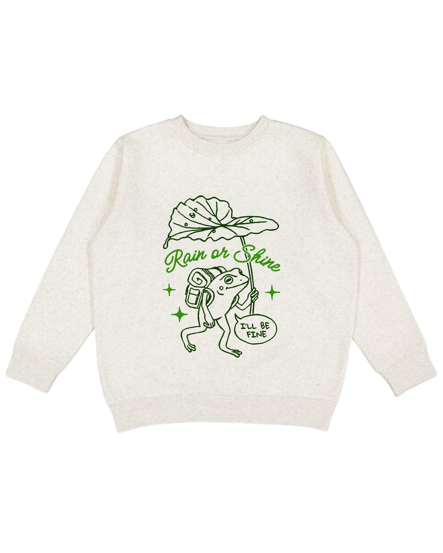 Rain Or Shine I’ll Be Fine Youth Sweatshirt