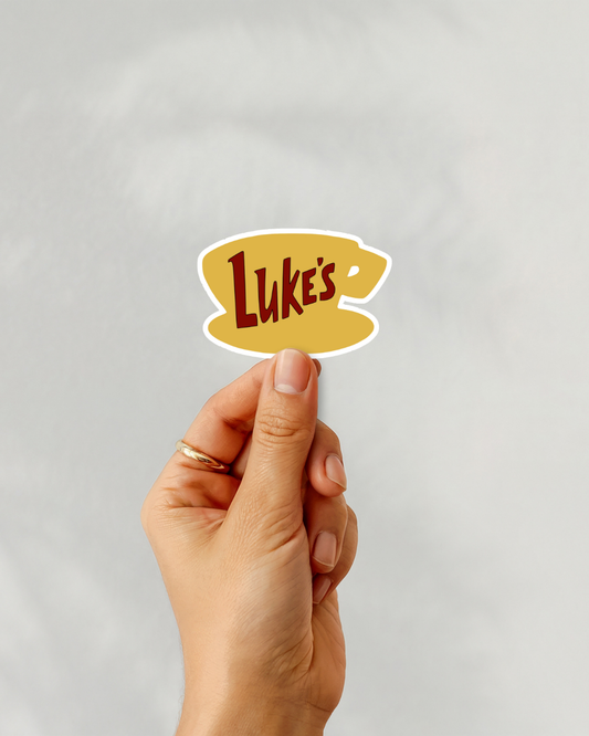 Gilmore Girls Luke’s Coffee Cup Vinyl Sticker