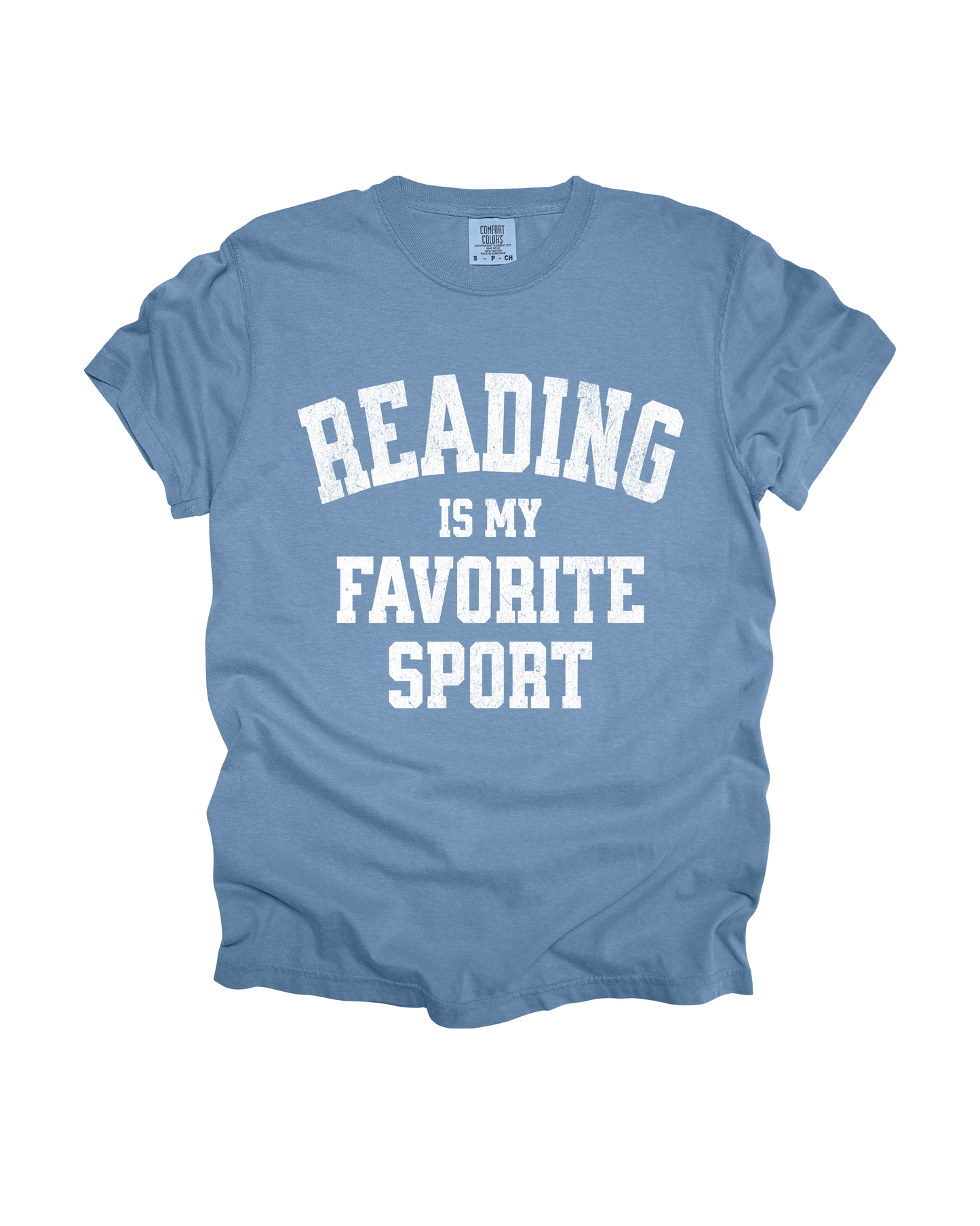 Reading Is My Favorite Sport Adult Tee