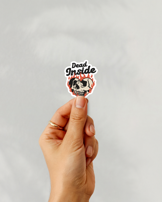 Dead Inside Vinyl Sticker
