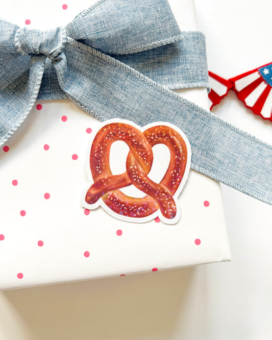 Pretzel Vinyl Sticker