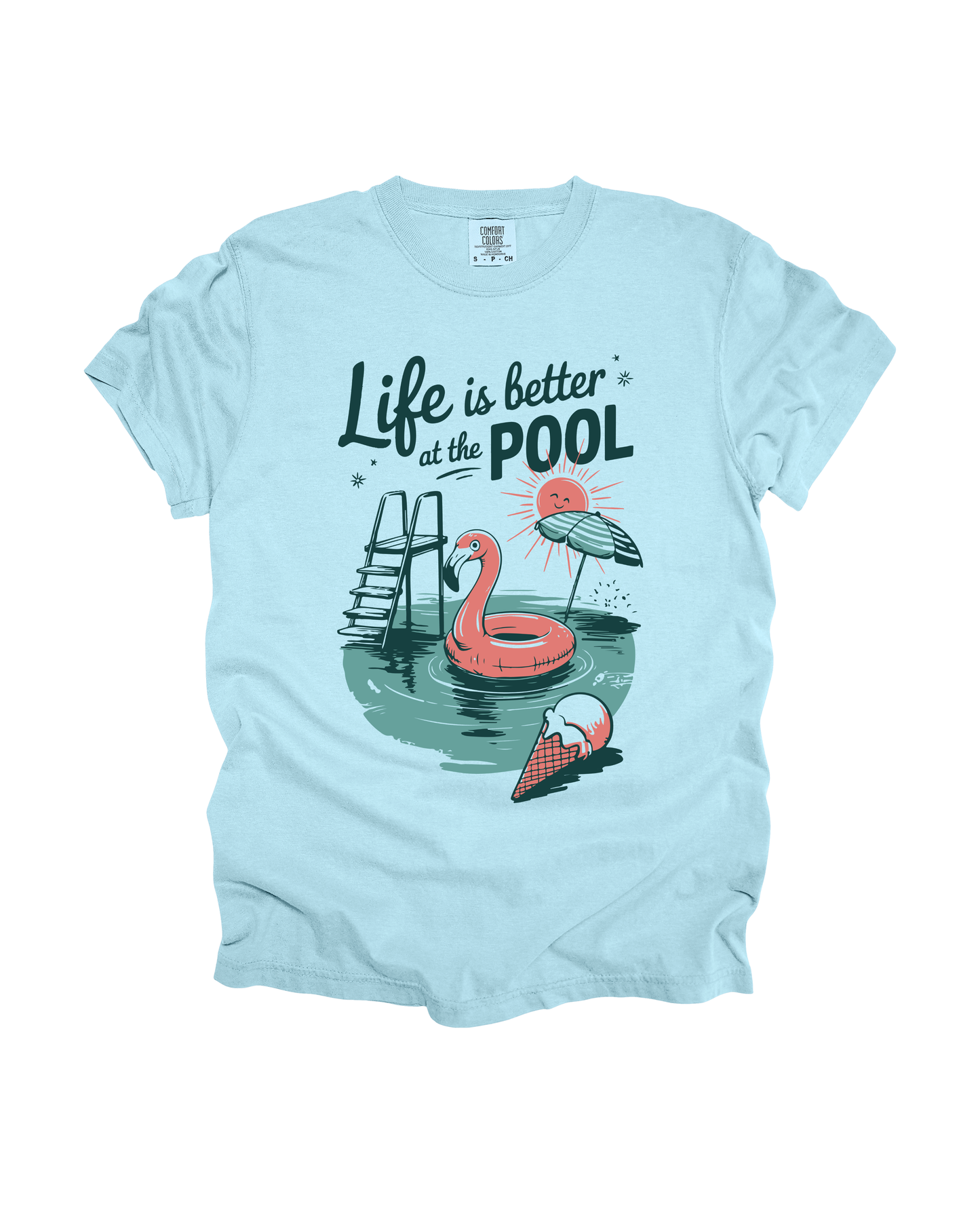 Life Is Better At The Pool Adult Tee