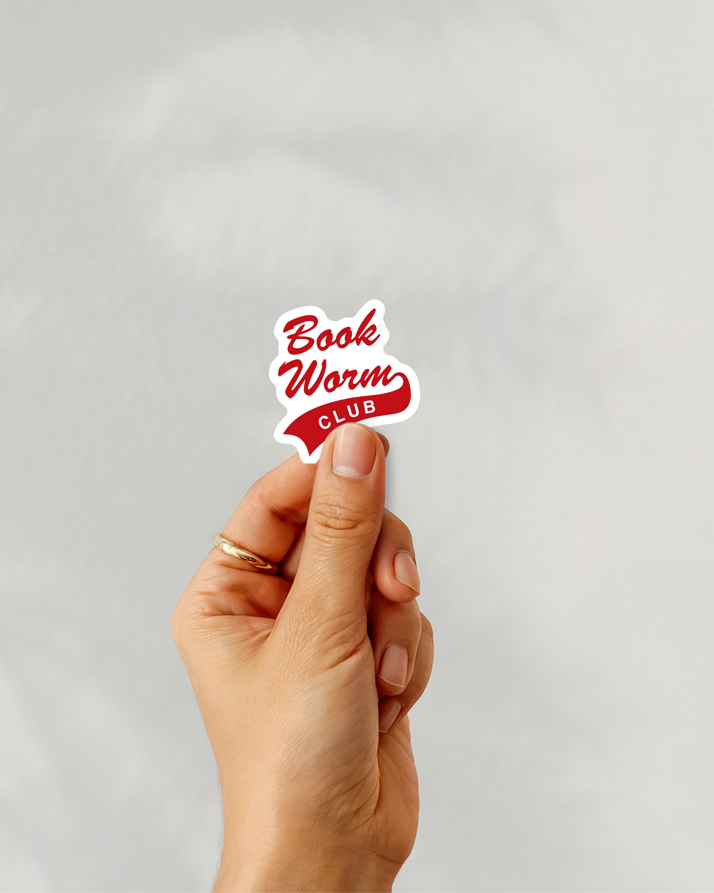 Bookworm Club Vinyl Sticker