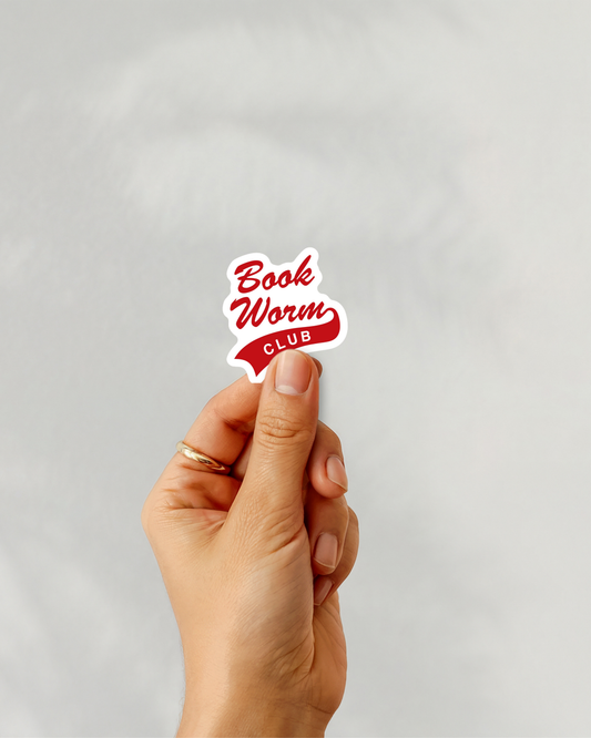 Bookworm Club Vinyl Sticker