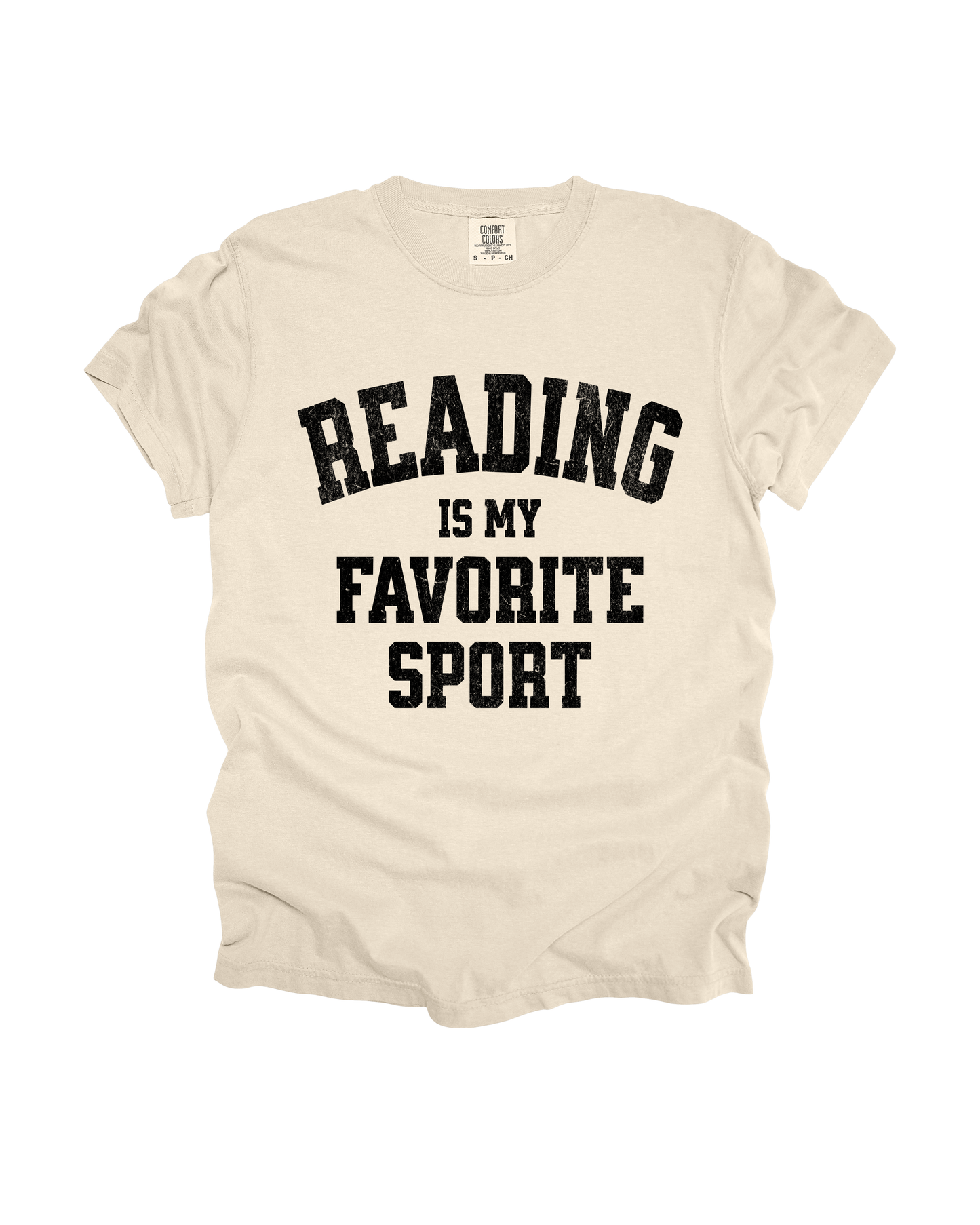 Reading Is My Favorite Sport Adult Tee