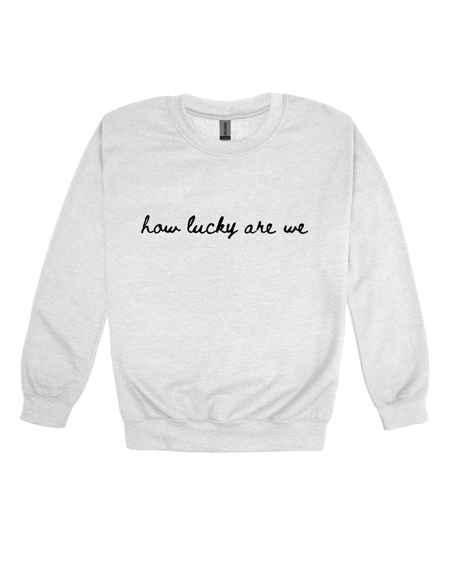 How Lucky Are We Adult Sweatshirt