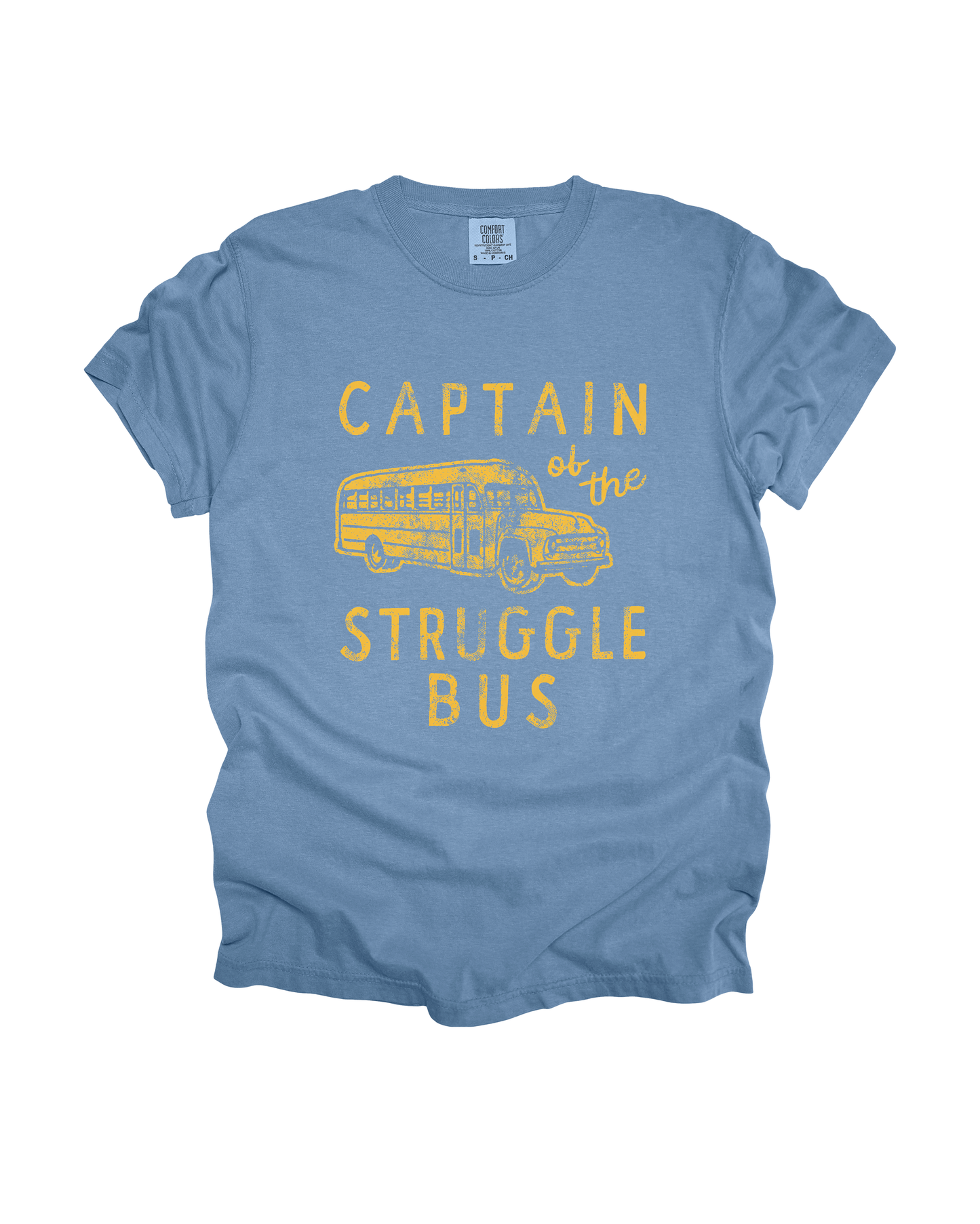 Captain Of The Struggle Bus Adult Tee