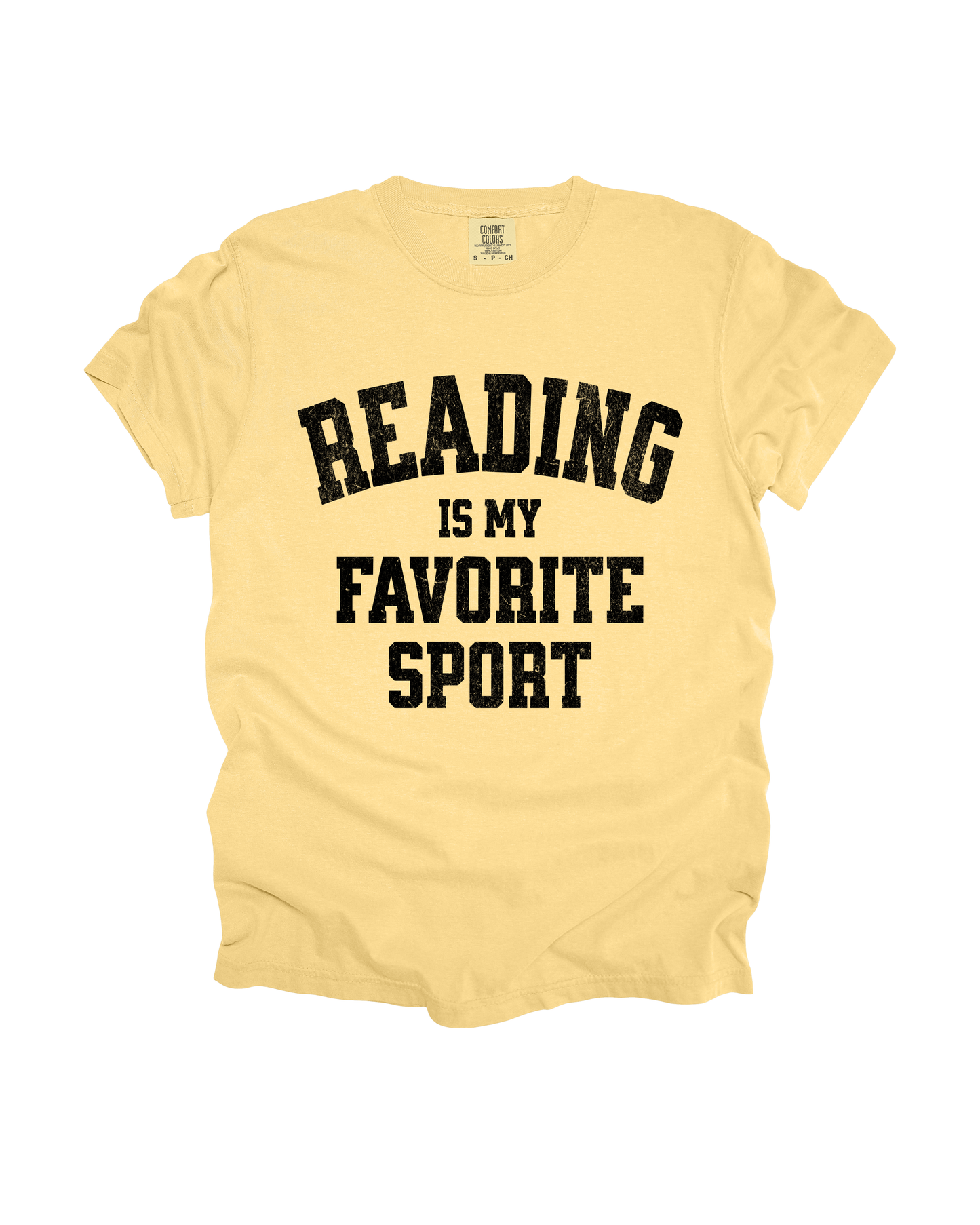 Reading Is My Favorite Sport Adult Tee