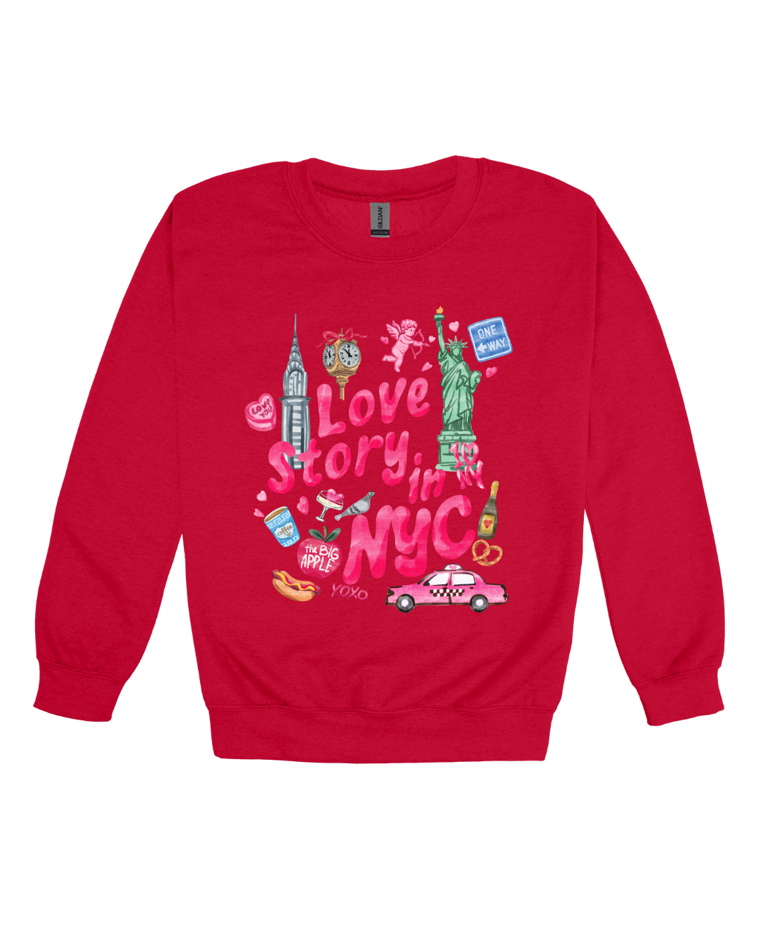 Love Story In NYC Adult Sweatshirt