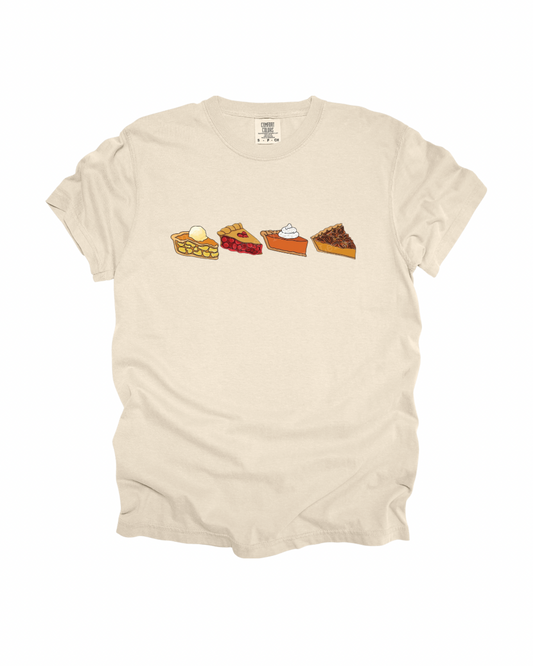 Thanksgiving Pies Adult Tee