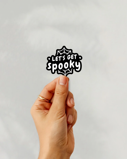 Let’s Get Spooky Vinyl Sticker