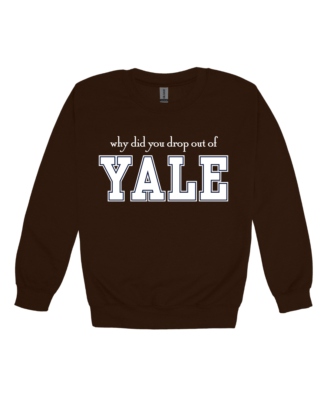 Why Did You Drop Out Of Yale Adult Sweatshirt
