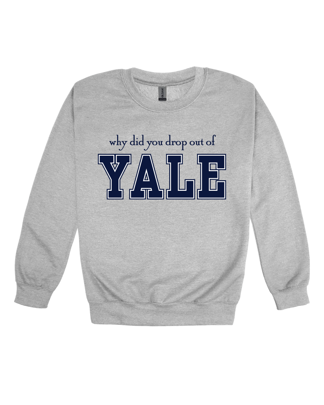 Why Did You Drop Out Of Yale Adult Sweatshirt