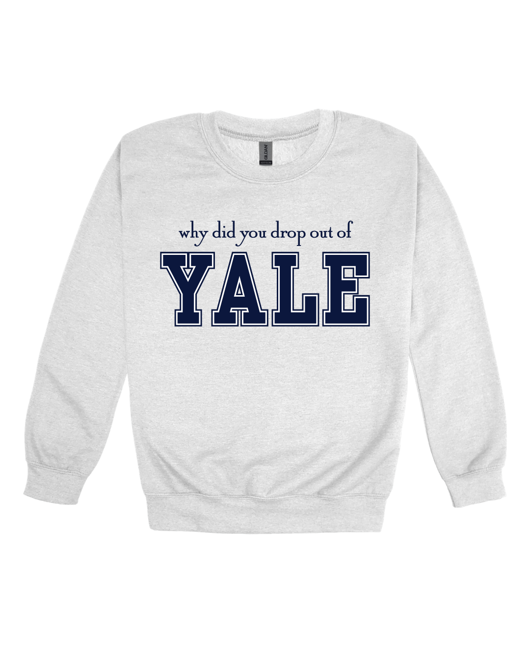 Why Did You Drop Out Of Yale Adult Sweatshirt