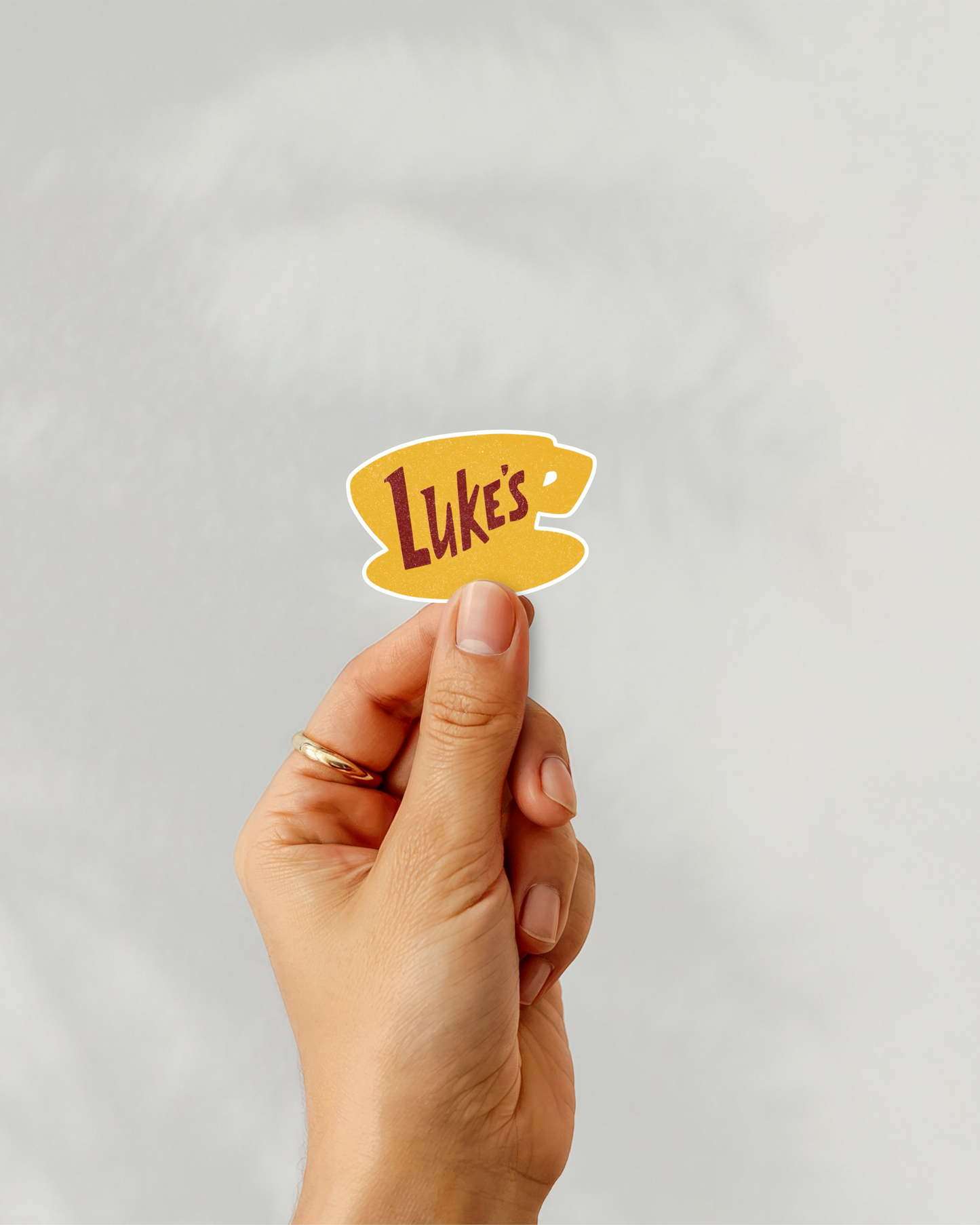 Gilmore Girls Luke’s Coffee Cup Vinyl Sticker