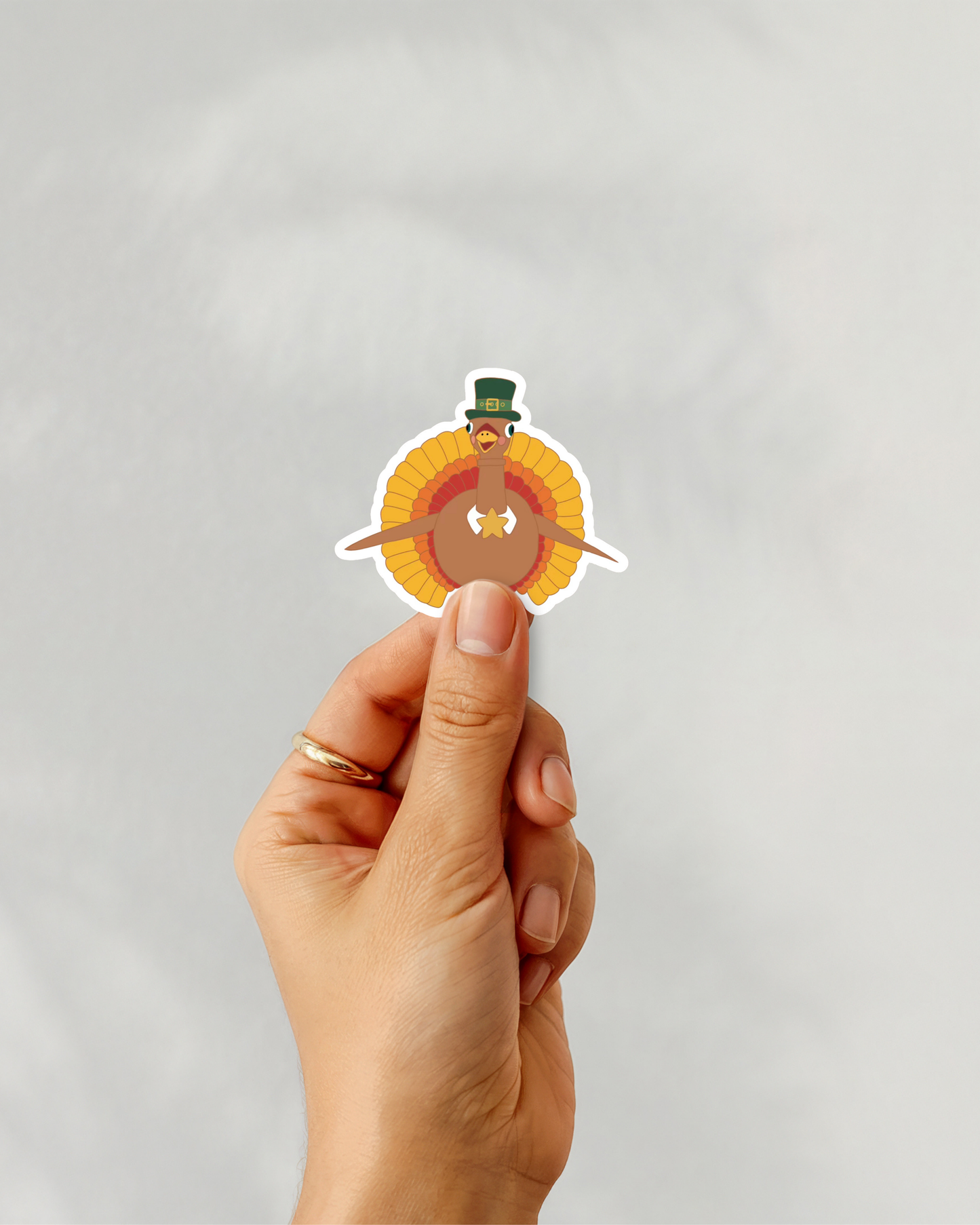 Thanksgiving Parade Turkey Vinyl Sticker