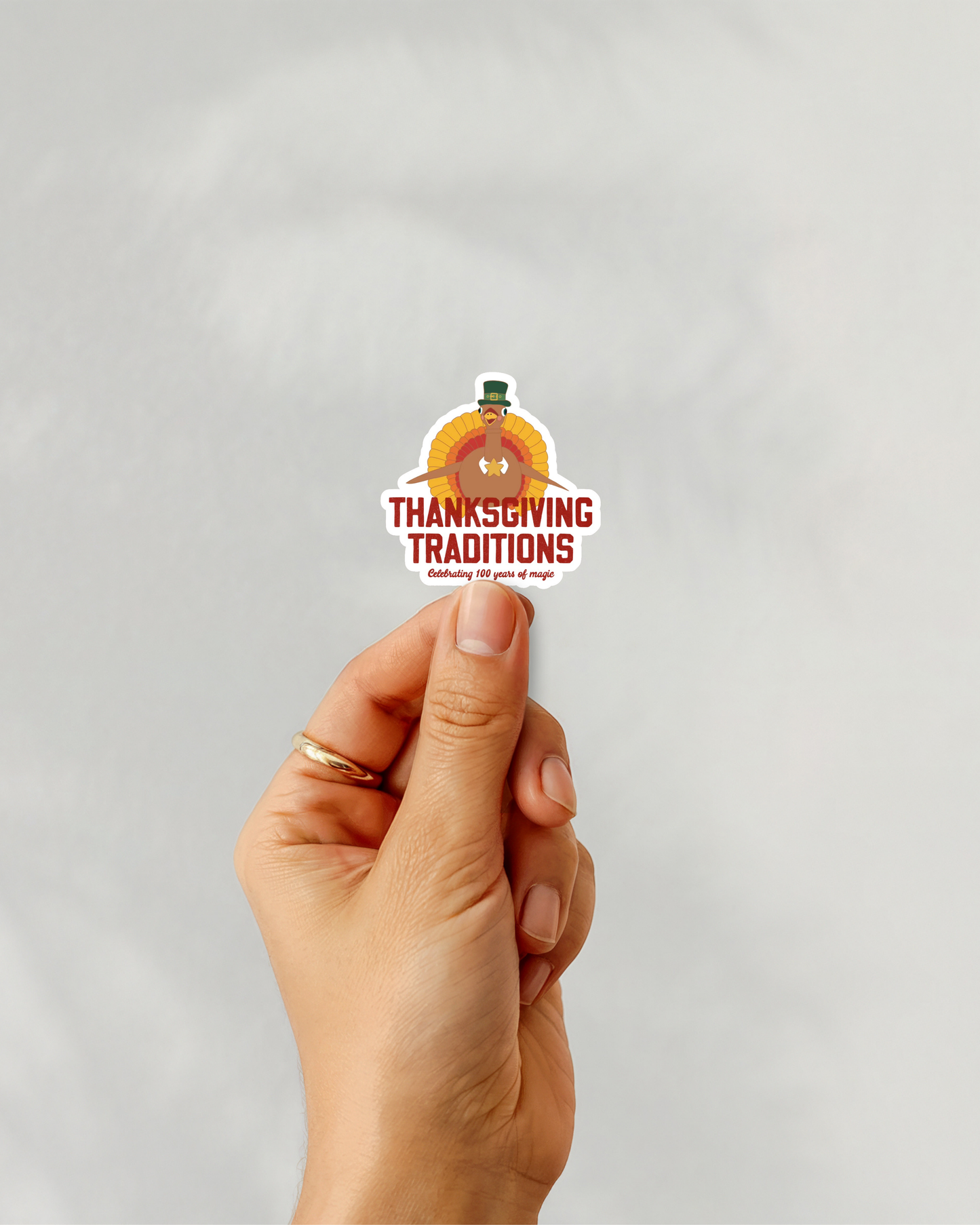 Thanksgiving Traditions Vinyl Sticker