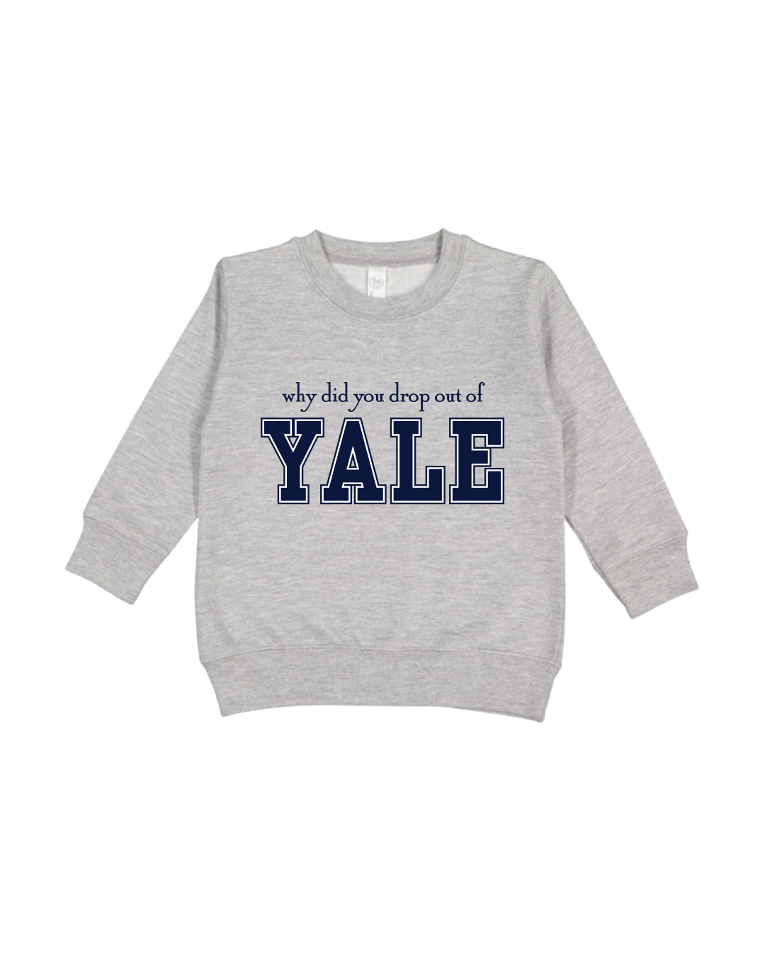 Why Did You Drop Out Of Yale Toddler Sweatshirt