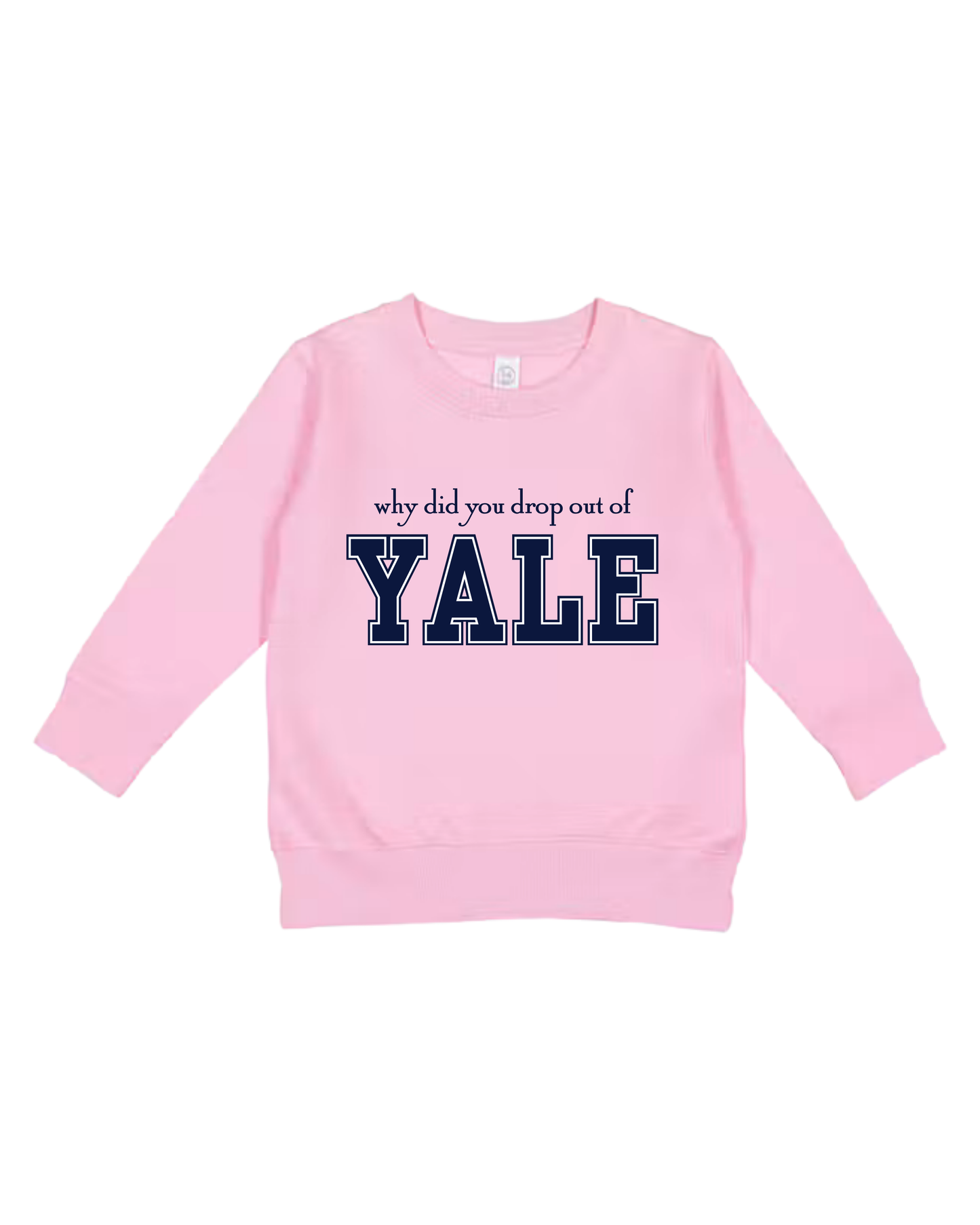 Why Did You Drop Out Of Yale Toddler Sweatshirt