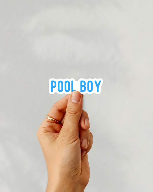 Pool Boy Vinyl Sticker