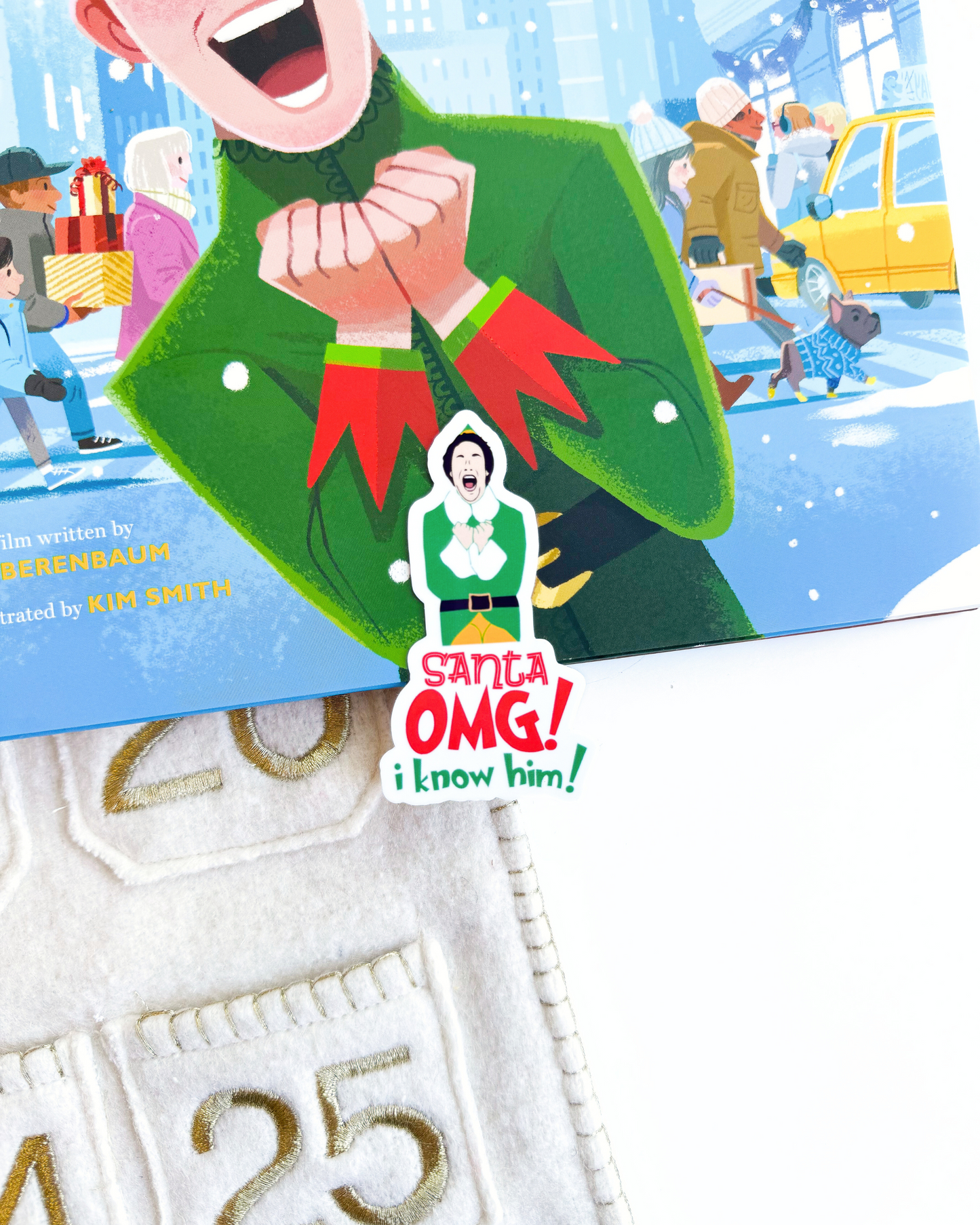 Elf Santa Vinyl Sticker