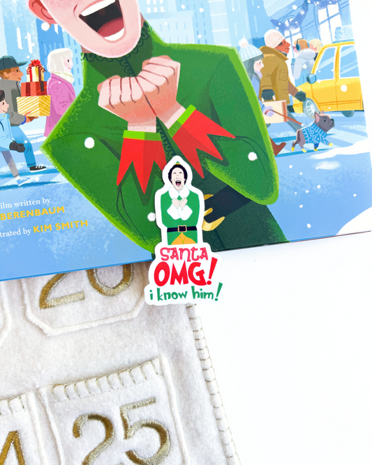 Elf Santa Vinyl Sticker