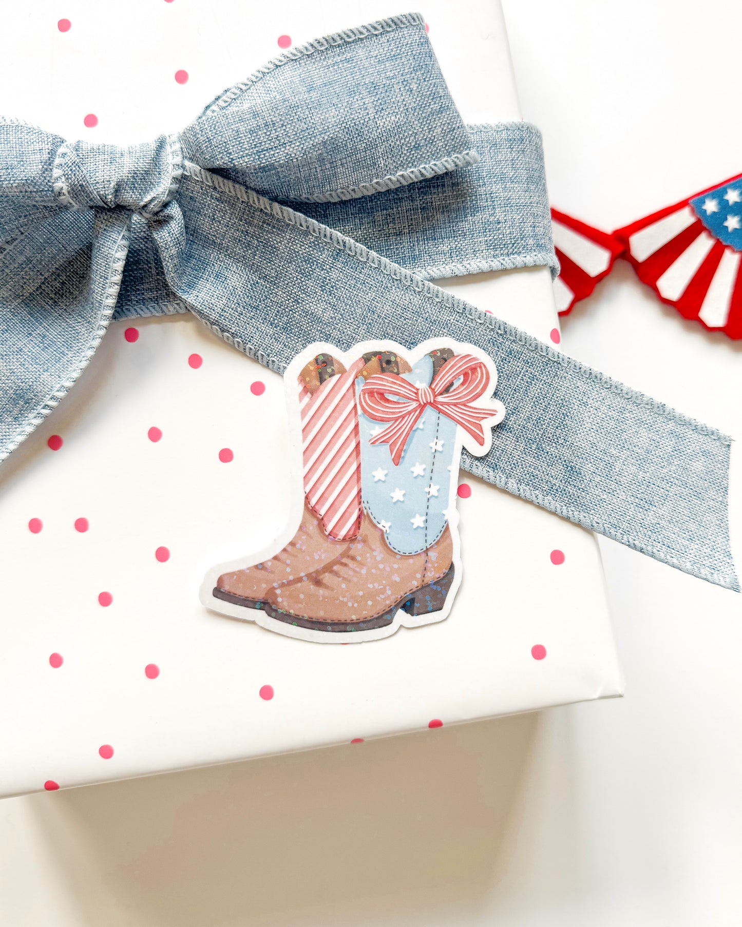 Cowgirl Boots Vinyl Sticker