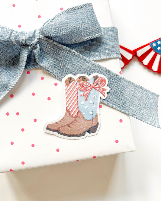Cowgirl Boots Vinyl Sticker
