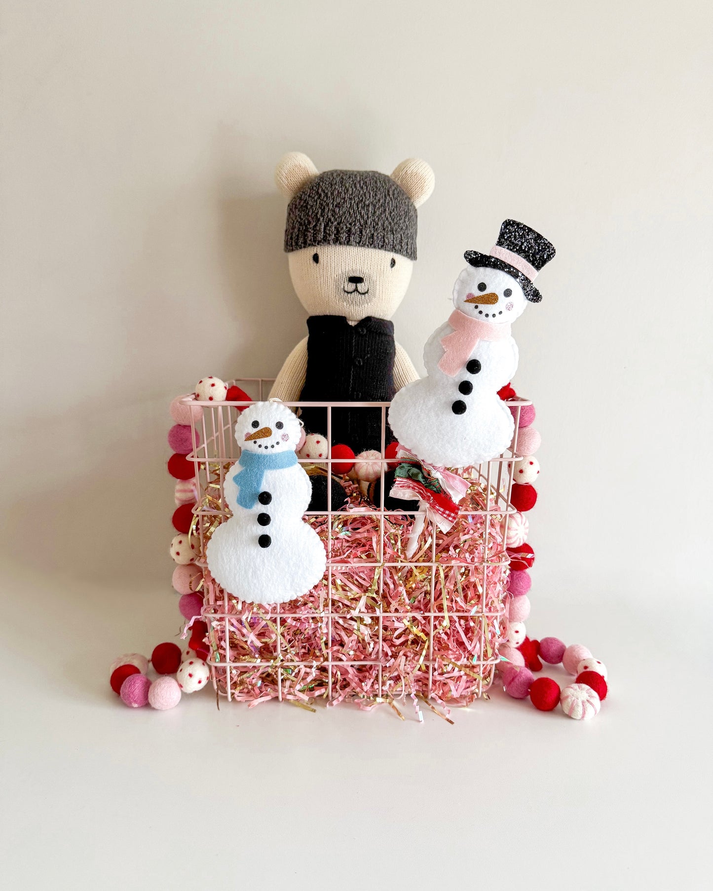 Top Hat Snowman Ornament/Wand