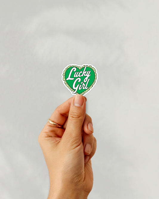 Lucky Girl Vinyl Sticker