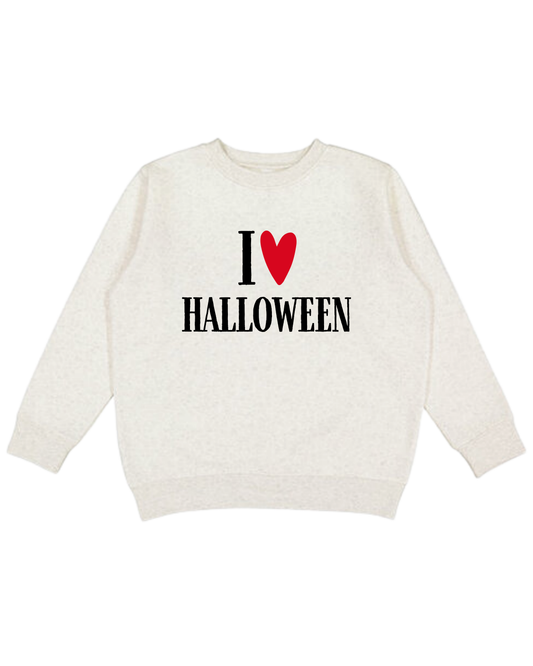 I Love Halloween Youth Sweatshirt