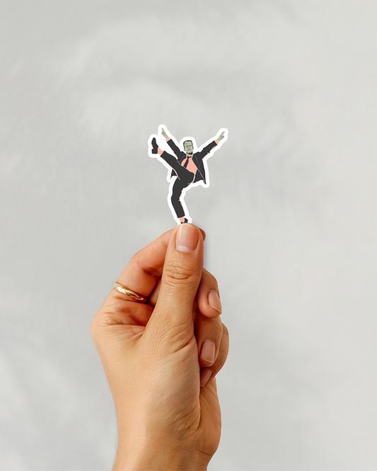 Dancing Frankenstein Vinyl Sticker