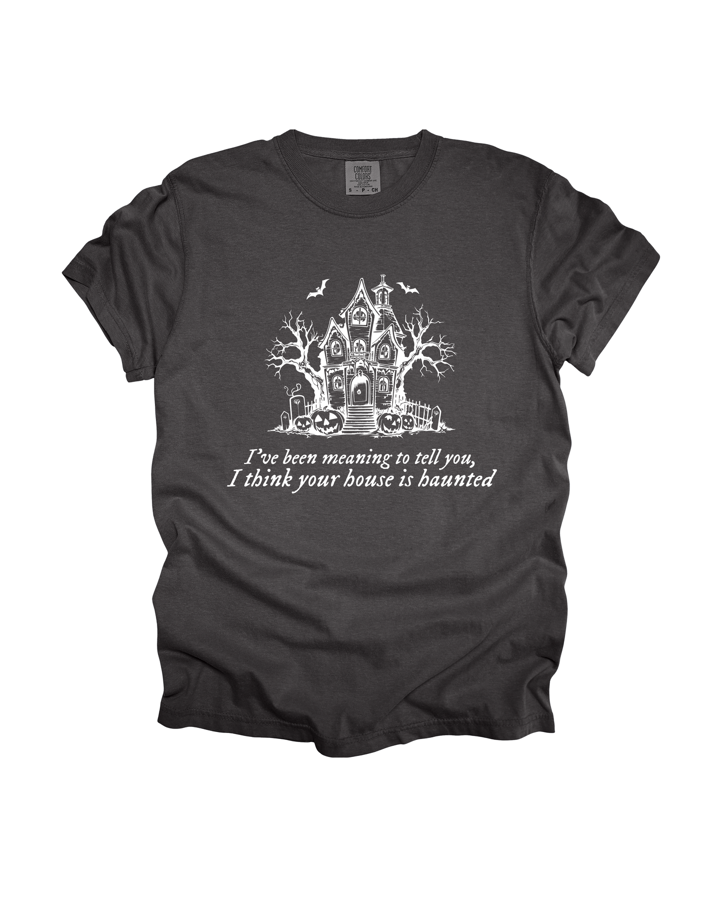 I Think Your House Is Haunted Adult Tee