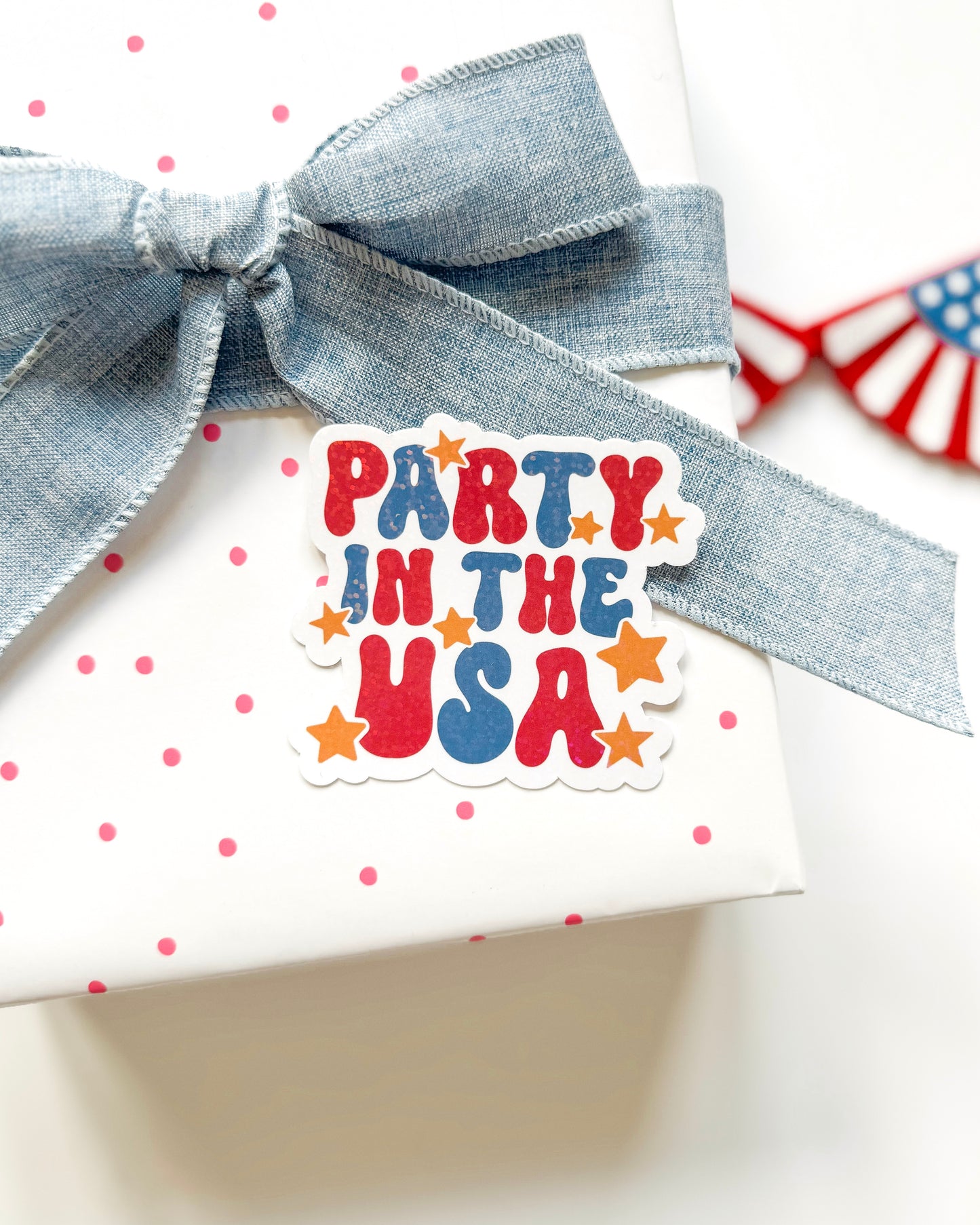 Party in the USA Vinyl Sticker