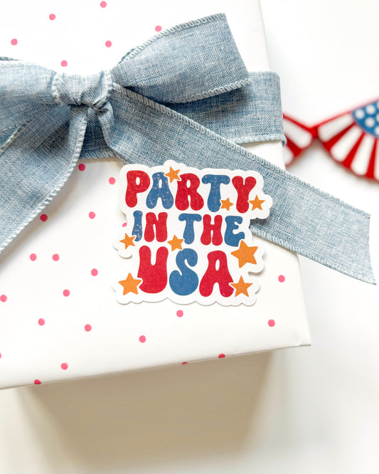 Party in the USA Vinyl Sticker