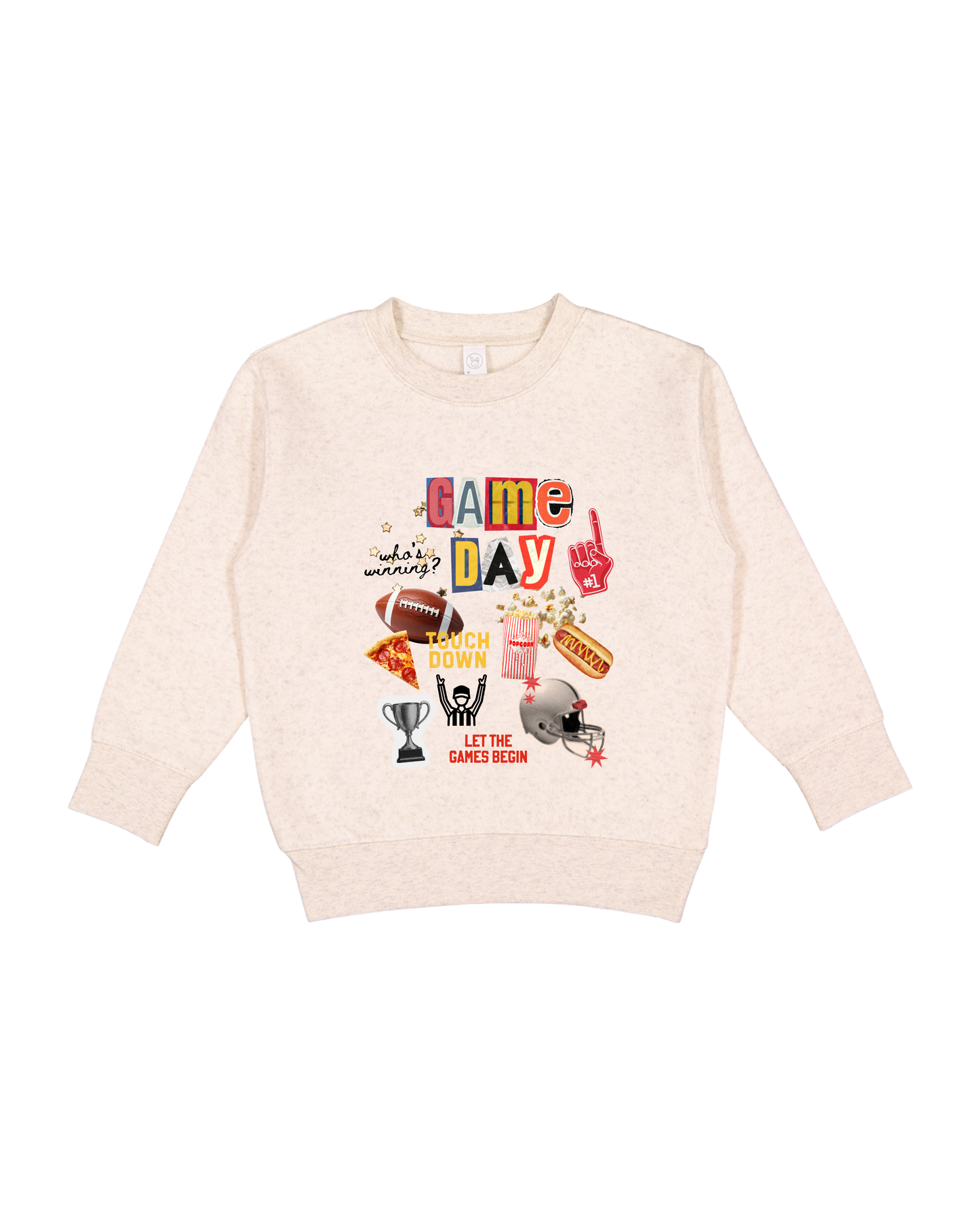 Game Day Collage Toddler Sweatshirt