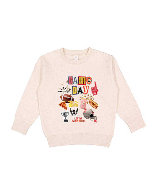 Game Day Collage Toddler Sweatshirt