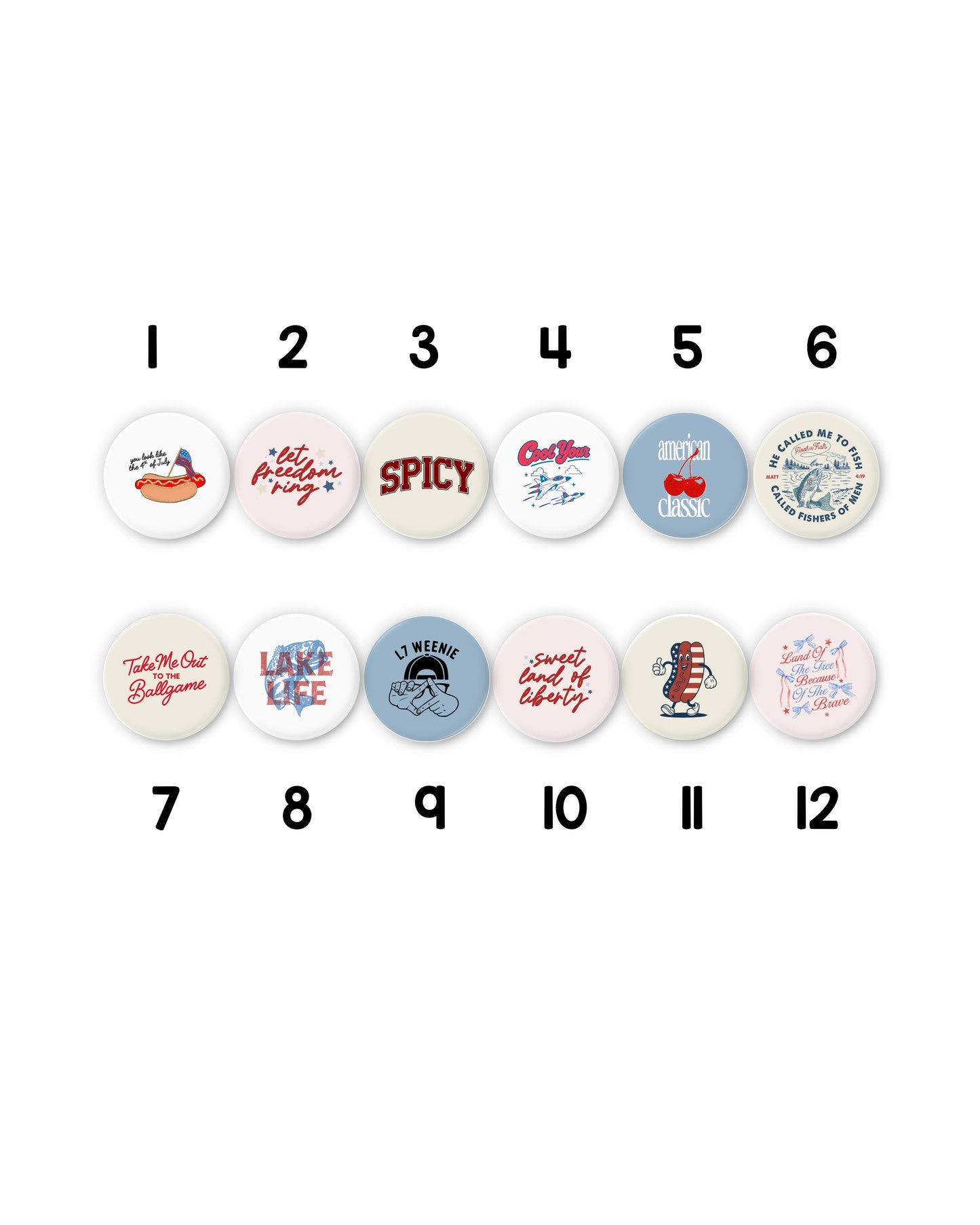 4th of July Button