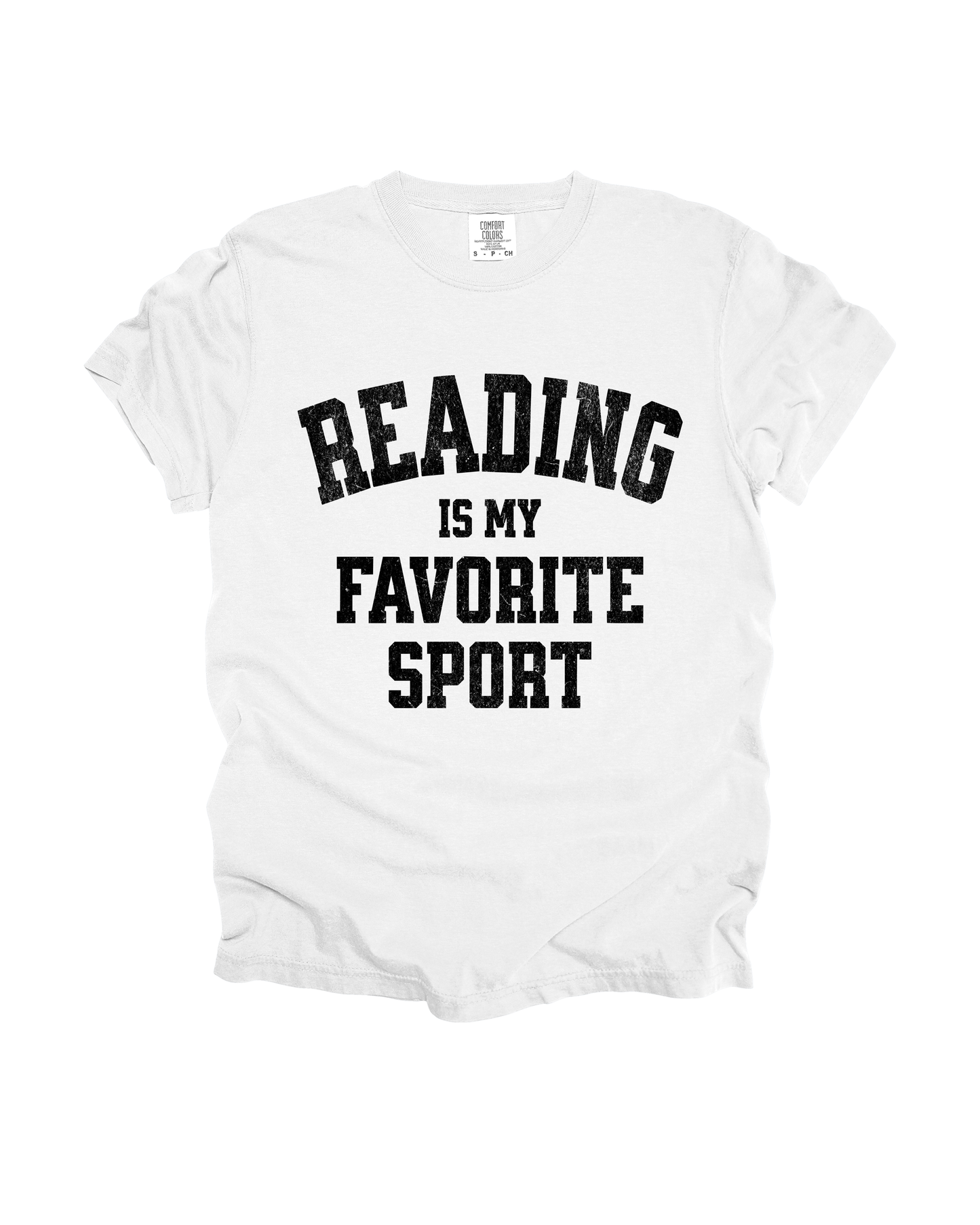 Reading Is My Favorite Sport Adult Tee