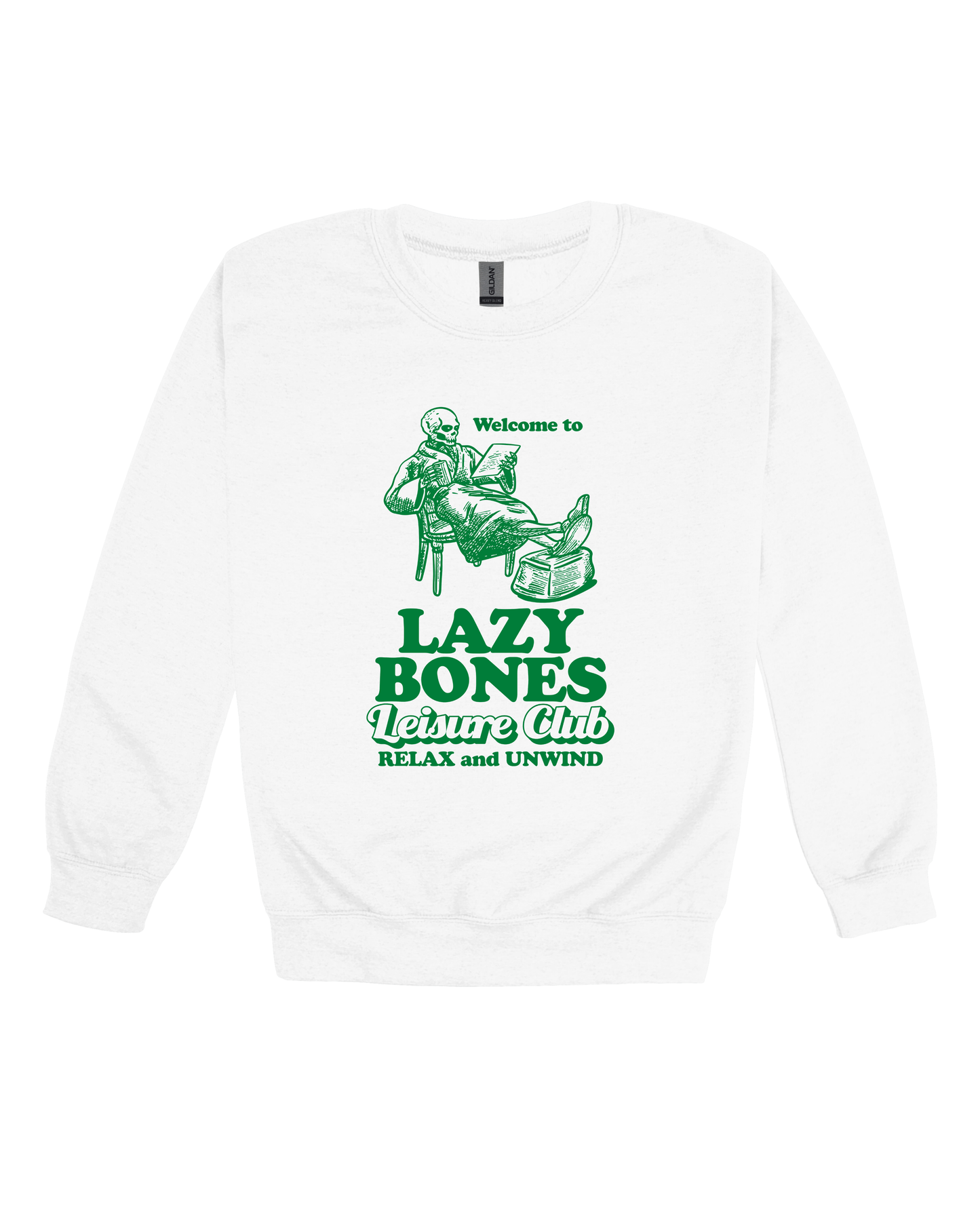 Lazy Bones Leisure Club Adult Sweatshirt