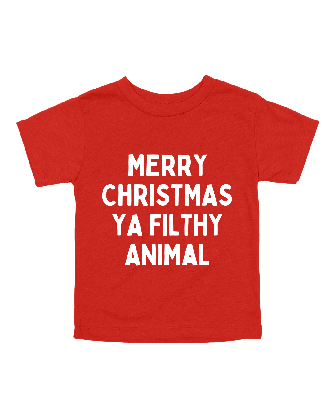 Merry Christmas Ya Filthy Animal Youth Tee